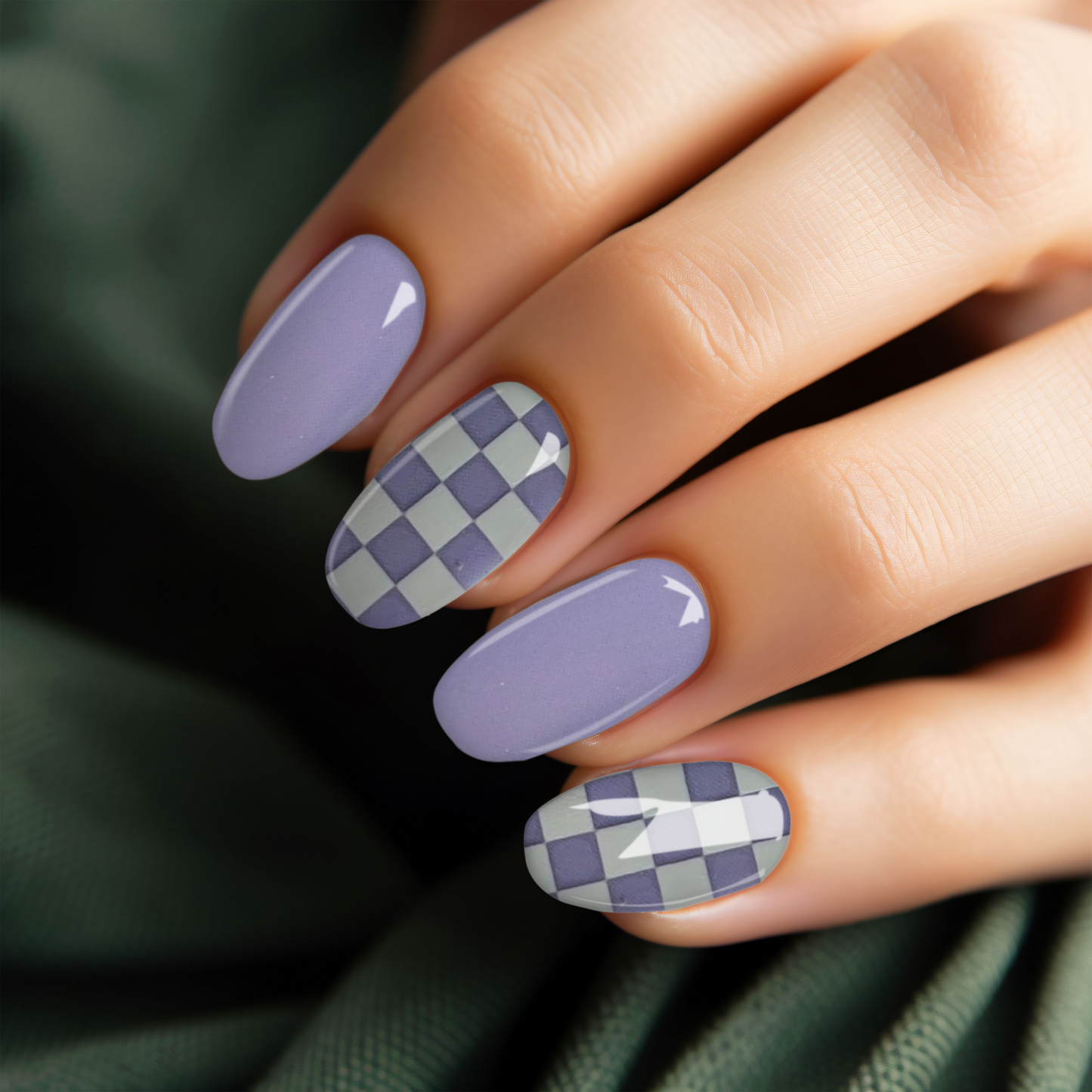 Lilac Checkerboard