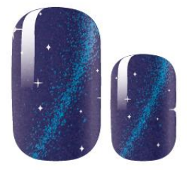 Shooting Star Sparkle Nail Wraps  Dark Blue Nail Polish Strips – Nails by  Aina