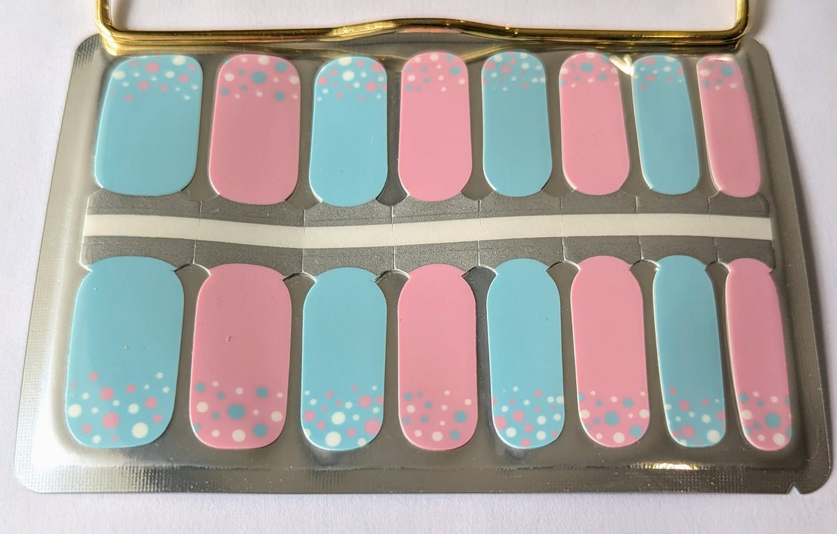 Wraps That Pop Bubble Pop Nail Wraps | Pastel Pink and Blue Nail Wraps in Canada ...