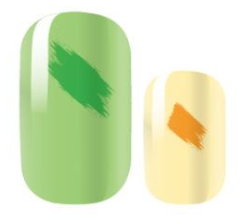Nail Color Code Color Codes Nail Wraps | Pastel Tones with Colorful Signs Nail Wraps ...